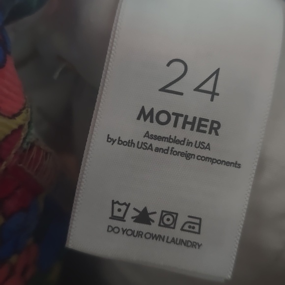 Mother Women's High Waisted Weekender Skimp Track And Flower Fields Jeans - Picture 11 of 15